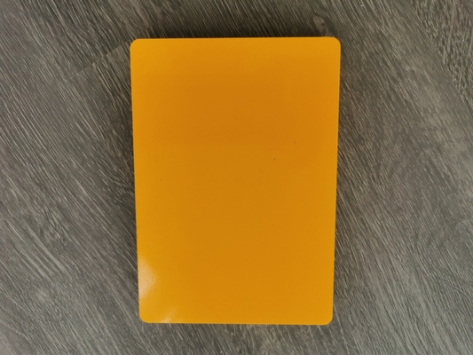 Στιλπνή επιφάνεια 15mm πίνακας αφρού, φύλλο αφρού 1.22x2.44m κίτρινο